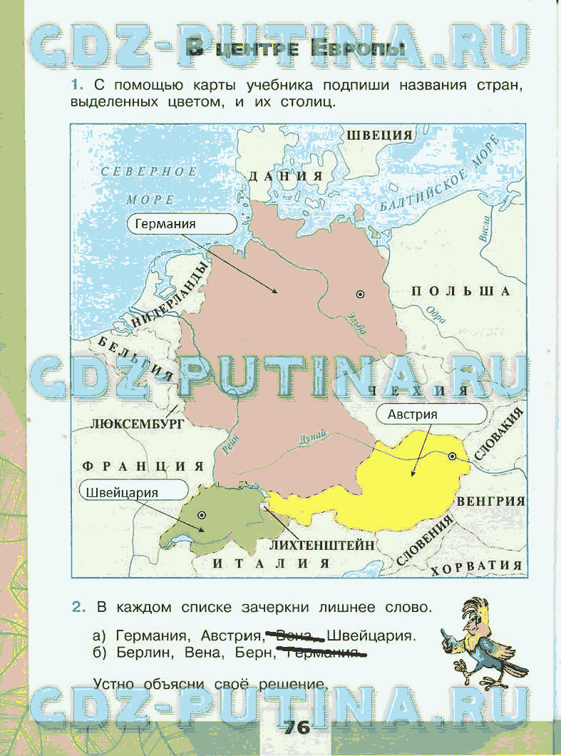 Презентация по окружающему миру 3 класс центр европы